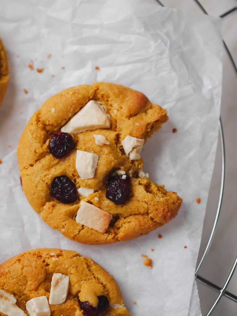 Vegan Saffron White Chocolate Cranberry Macadamia Nut Cookies Baking