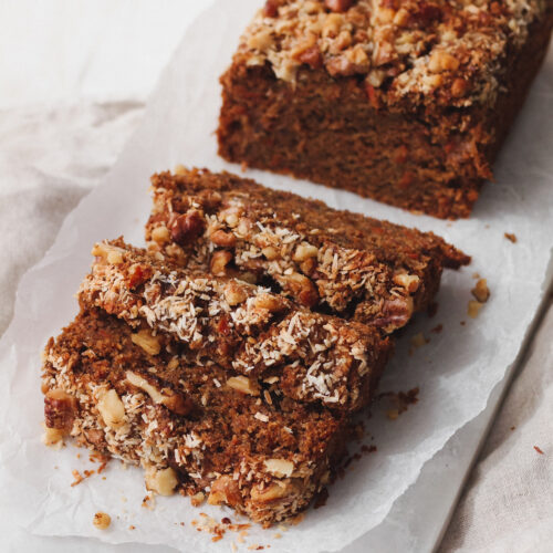 Healthy Vegan Carrot Cake Banana Bread