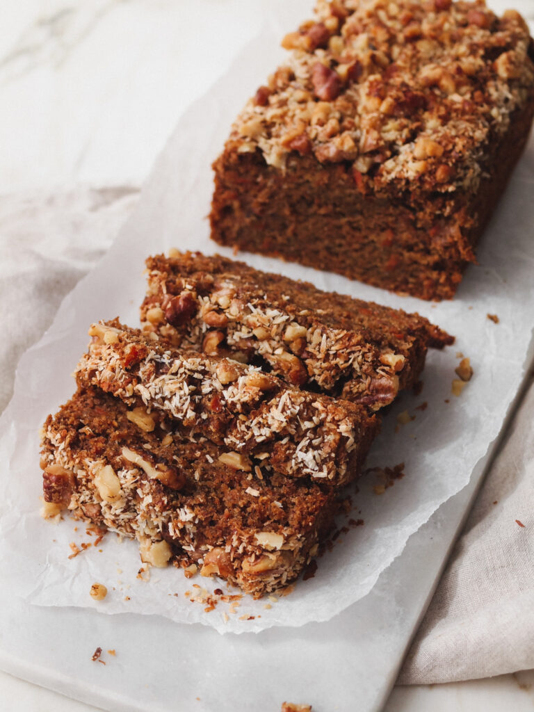 Healthy Vegan Carrot Cake Banana Bread