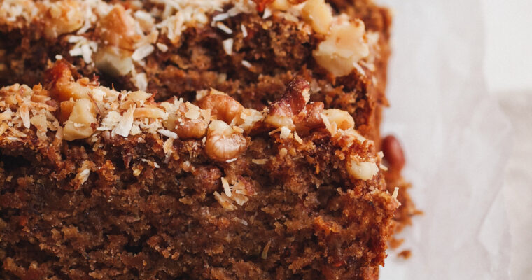 Healthy Vegan Carrot Cake Banana Bread