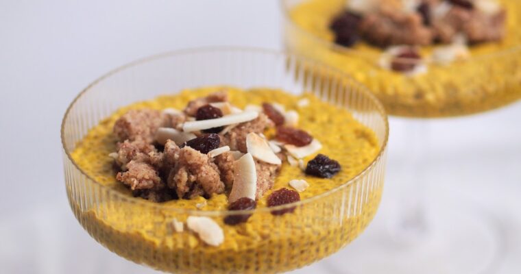 Healthy Vegan Saffron Chia Pudding – a ‘Deconstructed’ Spin on the Swedish Christmas Saffron Bun