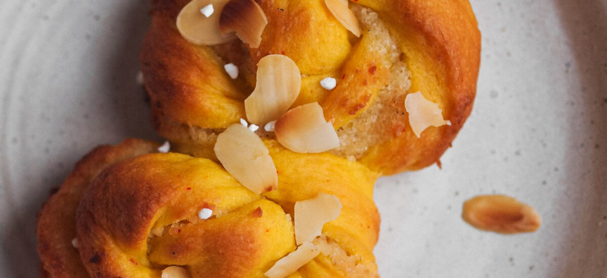 Vegan Lussekatter - Swedish Saffron Christmas Buns