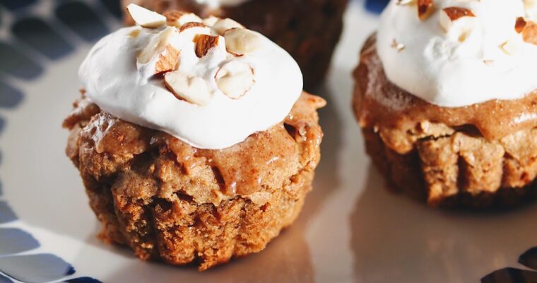 Healthy Vegan Swedish Semla Cupcakes