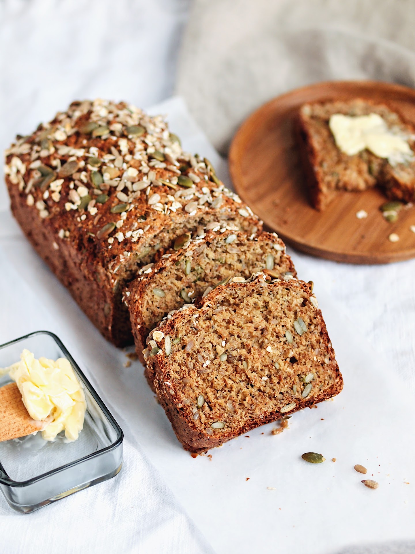 Healthy Vegan Quick Bread - No Yeast No Knead No Butter - baking me healthy