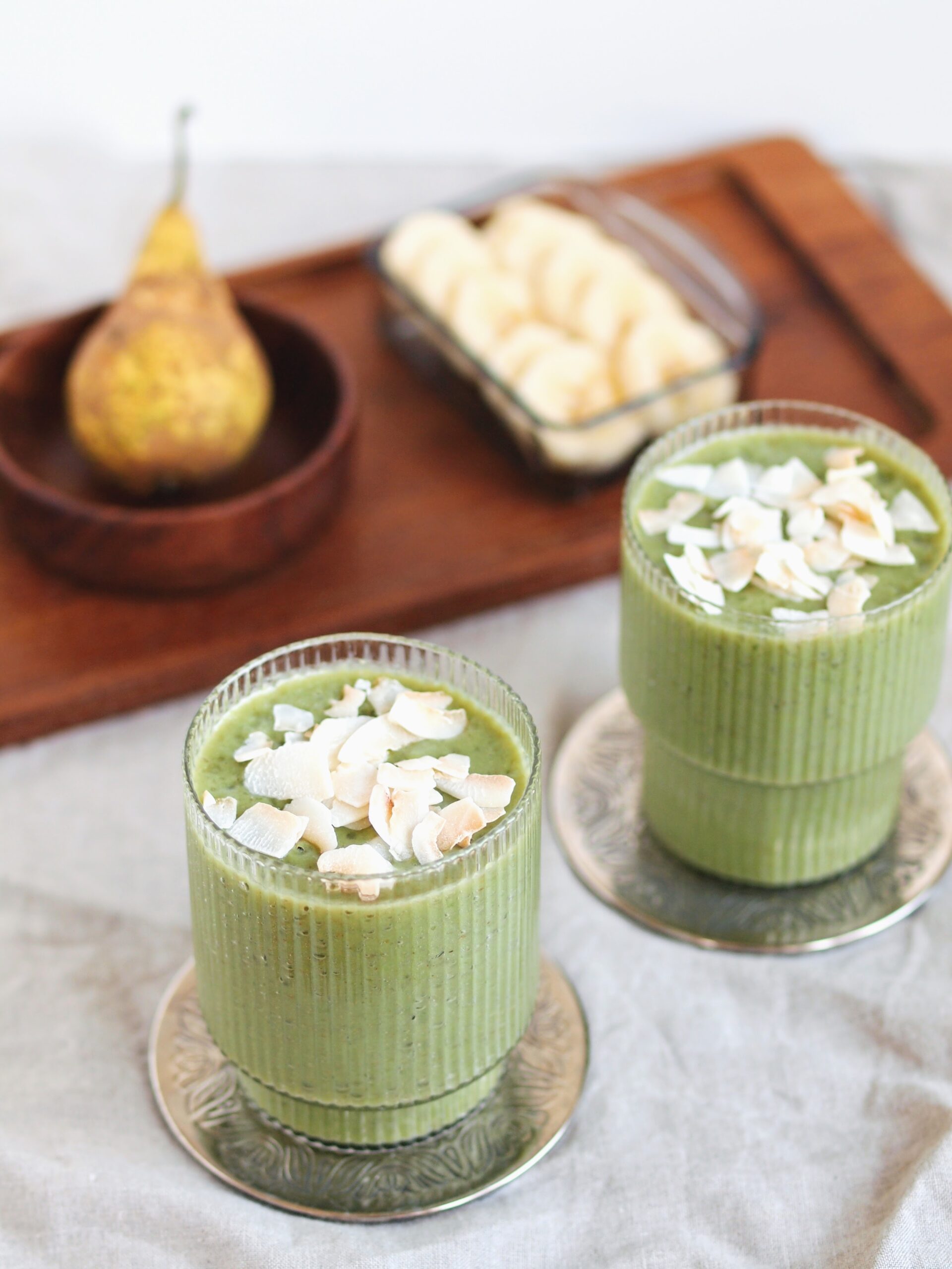 Vanilla Pear Smoothie (Vegan / Gluten free)