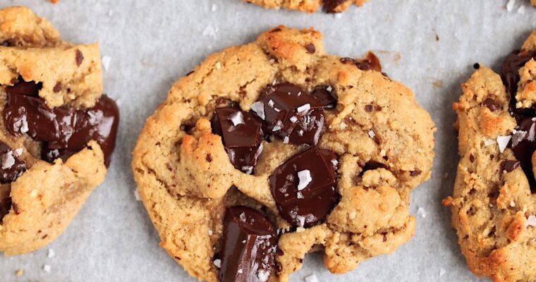 Vegan Tahini Chocolate Chunk Cookies