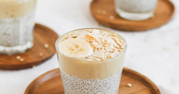 Healthy Banana Cream Pie Chia Pudding (Vegan / Gluten Free / Raw)