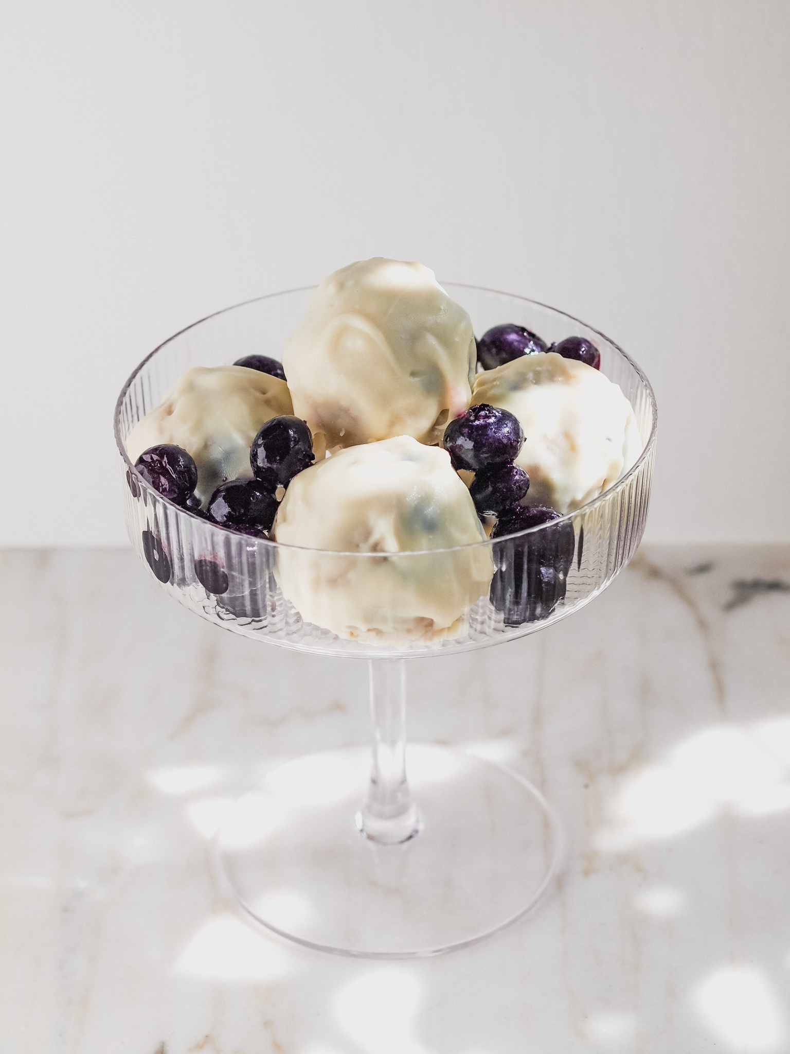 No – Bake White Chocolate Blueberry Cake Bites (Vegan/Gluten Free)