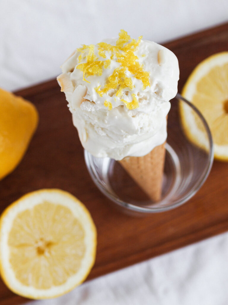 vegan lemon coconut ice cream
