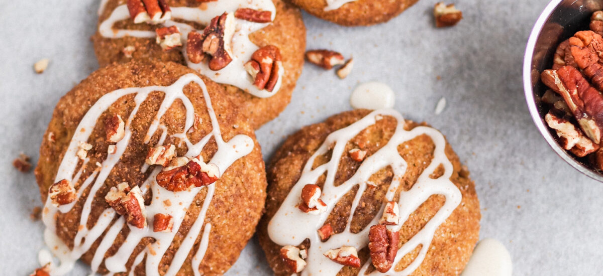 Vegan Maple Pecan Pumpkin Cookies