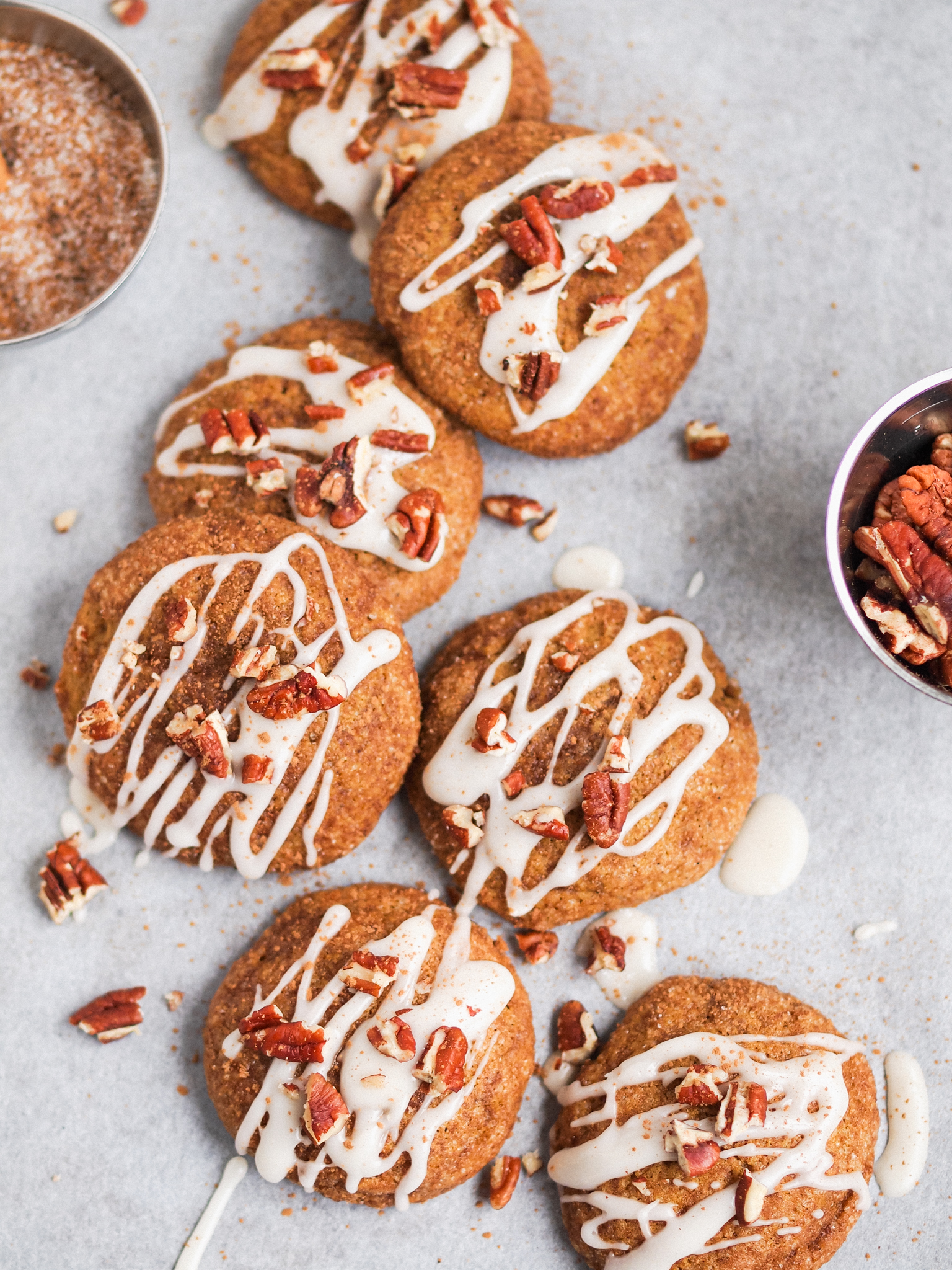 Vegan Maple Pecan Pumpkin Cookies With Healthier Frosting