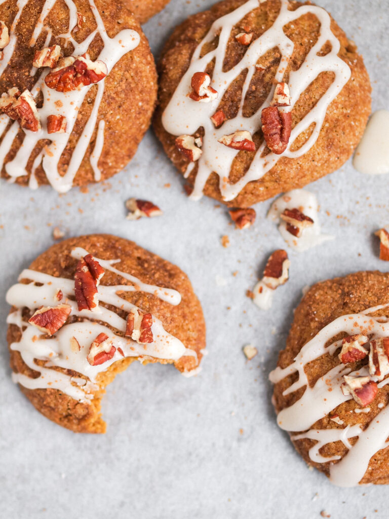 Vegan Maple Pecan Pumpkin Cookies