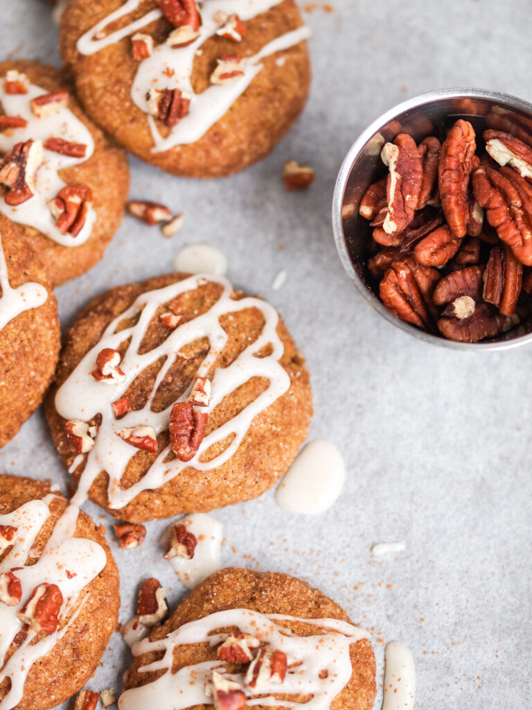 Vegan Maple Pecan Pumpkin Cookies