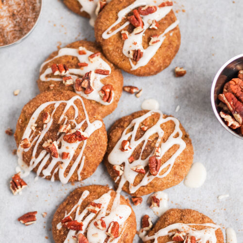 Vegan Maple Pecan Pumpkin Cookies