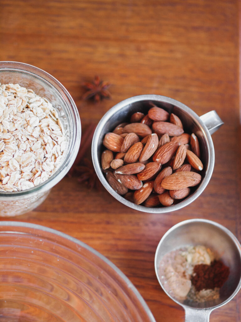 healthy gingerbread granola