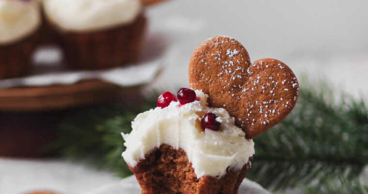 Vegan Gingerbread Cupcakes