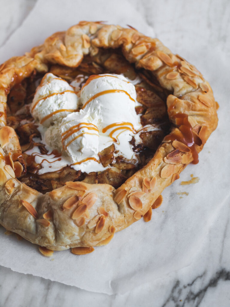 Easy Cinnamon Apple Almond Vegan Galette