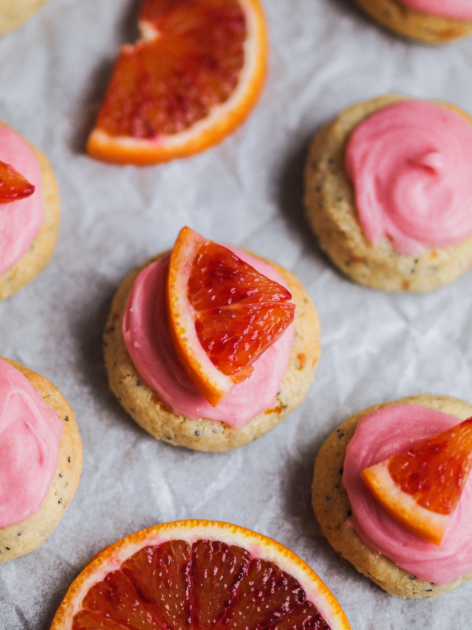 Healthier Blood Orange Poppy Seed Vegan Cookies (Gluten Free)