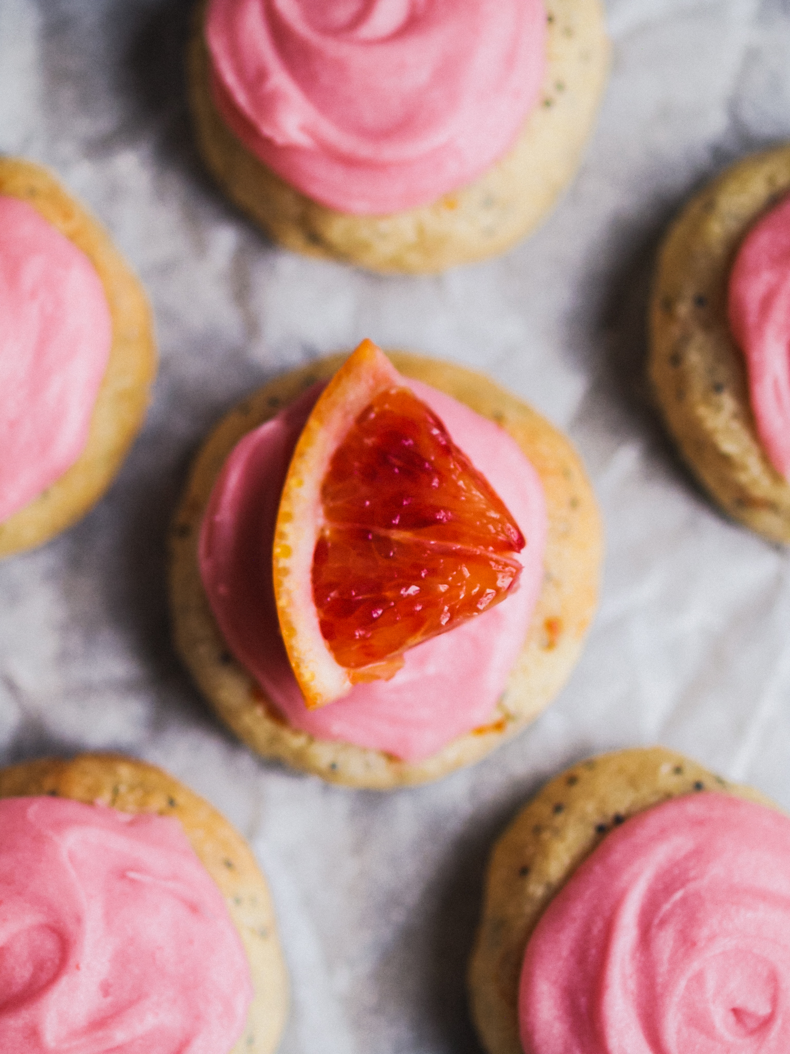 Healthier Blood Orange Poppy Seed Vegan Cookies