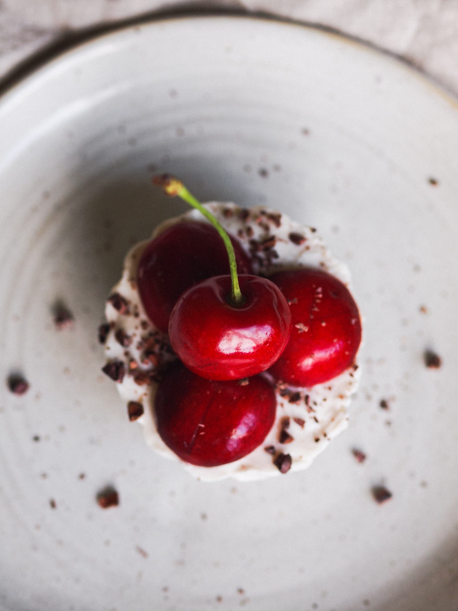 Chocolate Cherry Healthy Vegan Cheesecake