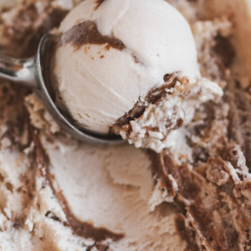 Healthier Cinnamon Bun Vegan Ice Cream