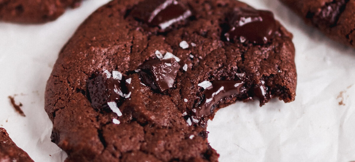 Fudgy Vegan Tahini Brownie Cookies