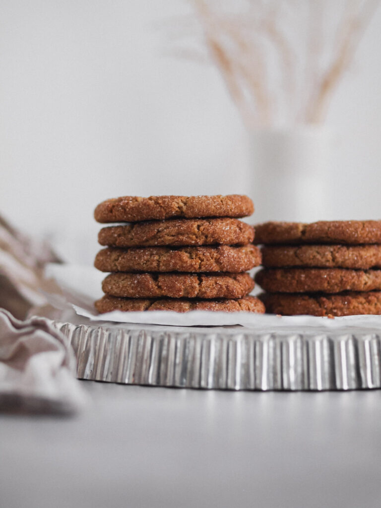 Healthier Vegan Gingerbread Snickerdoodles