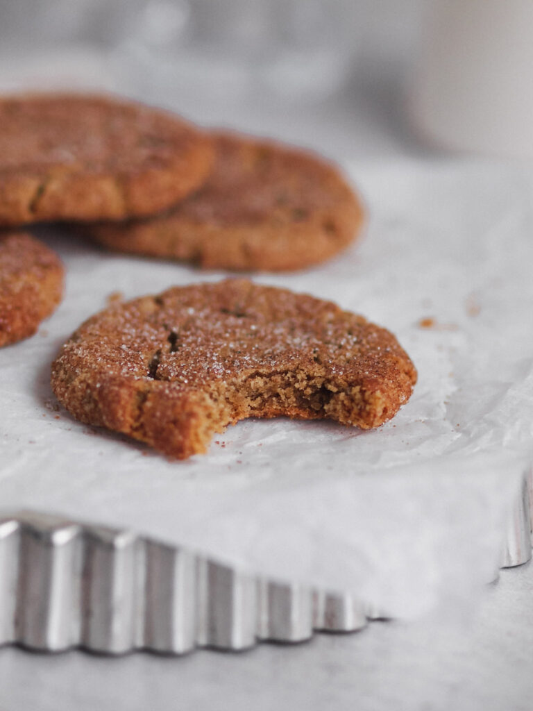 Healthier Vegan Gingerbread Snickerdoodles