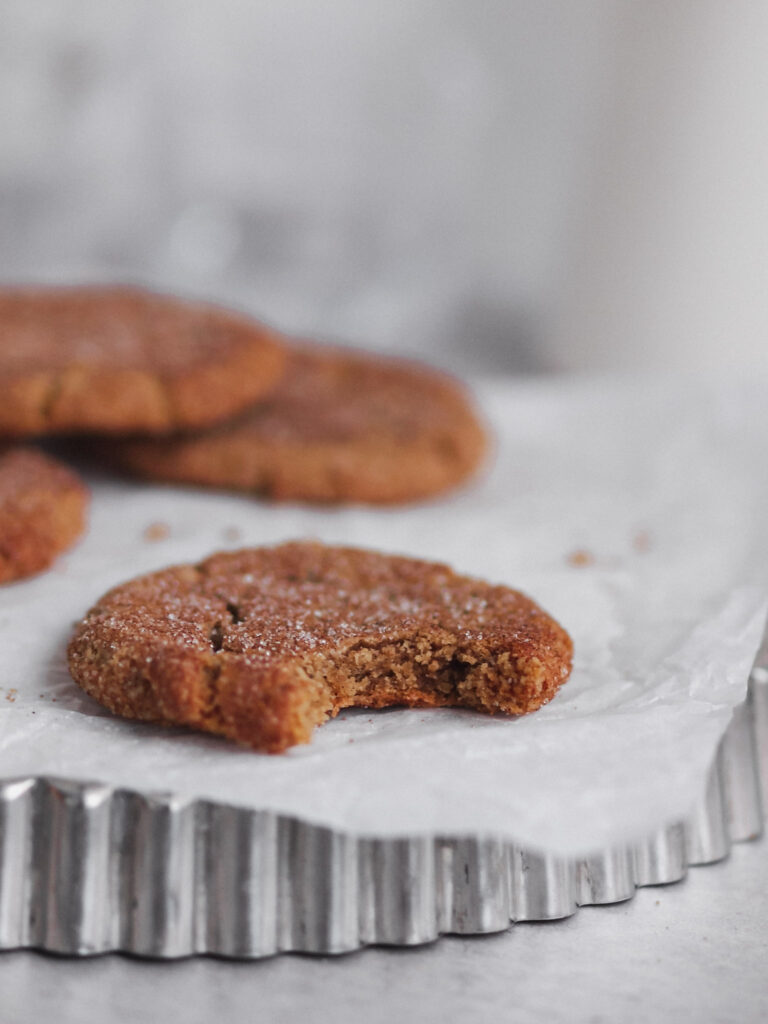 Healthier Vegan Gingerbread Snickerdoodles