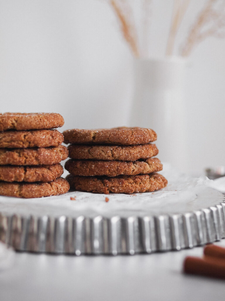 Healthier Vegan Gingerbread Snickerdoodles