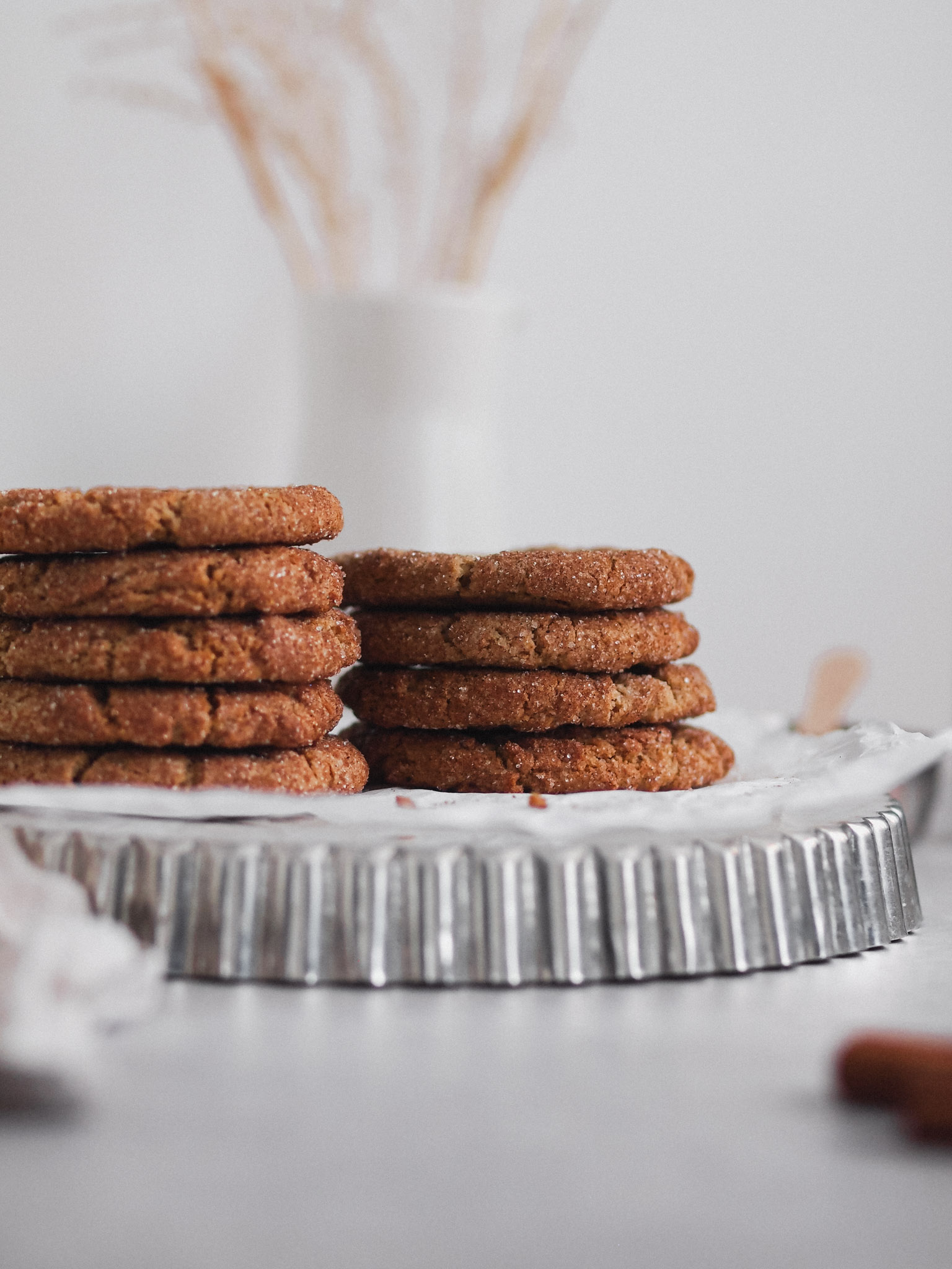 Healthier Vegan Gingerbread Snickerdoodles