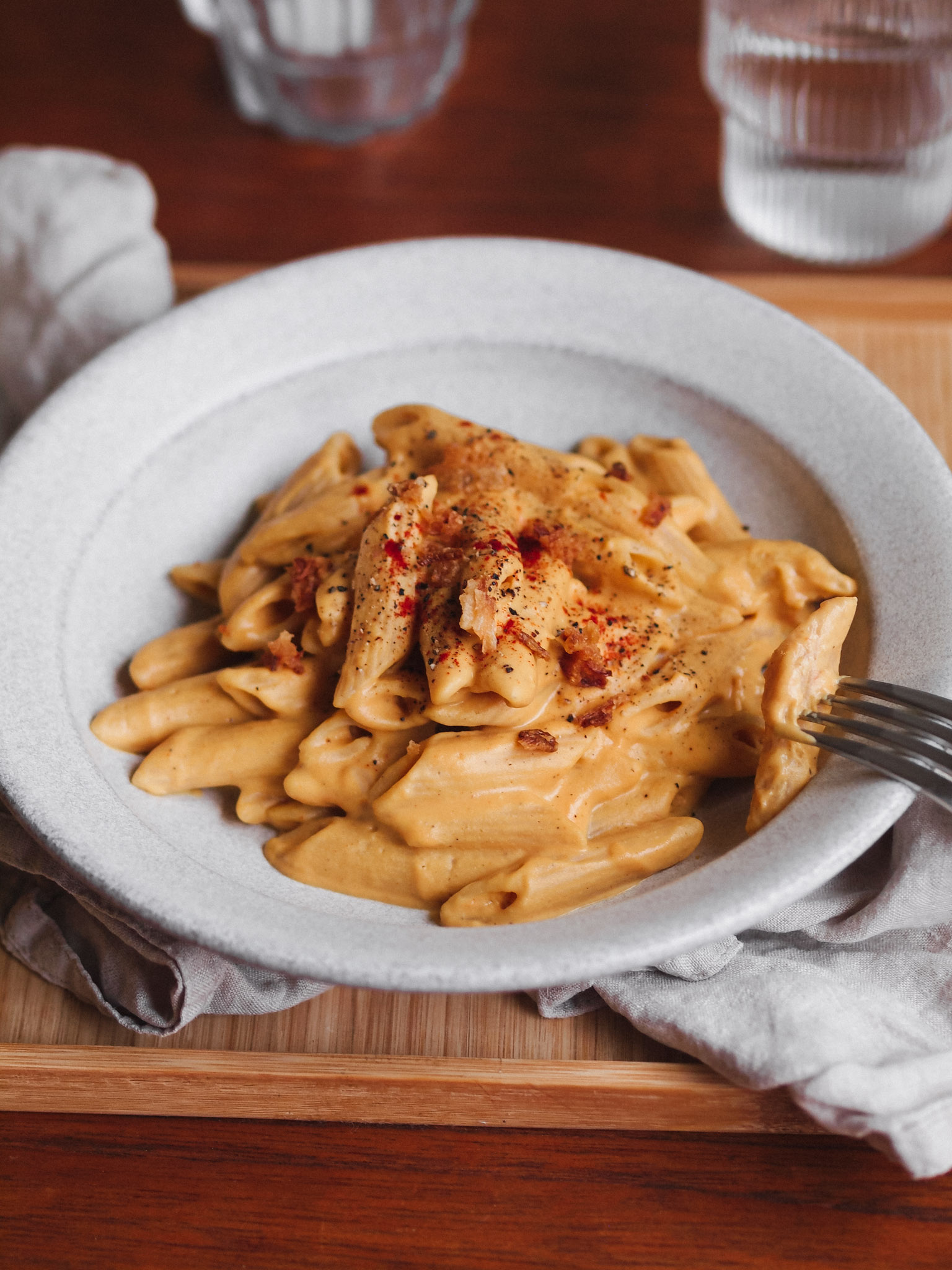 Healthy Butternut Squash Vegan Mac and Cheese