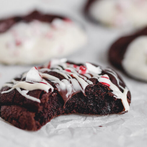 Peppermint Mocha Vegan Brownie Cookies