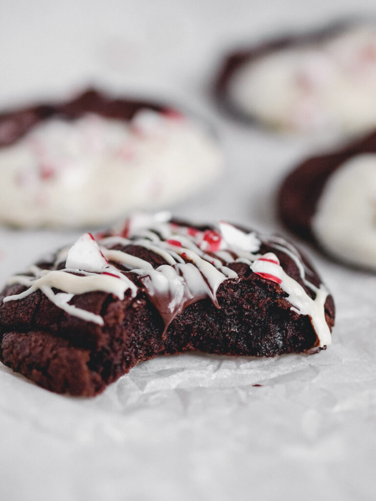 Peppermint Mocha Vegan Brownie Cookies