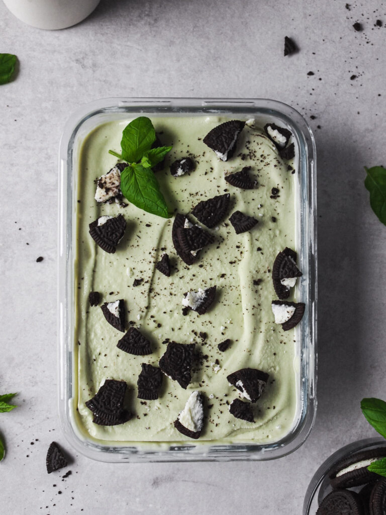 Mint Oreo Healthier Vegan Ice Cream