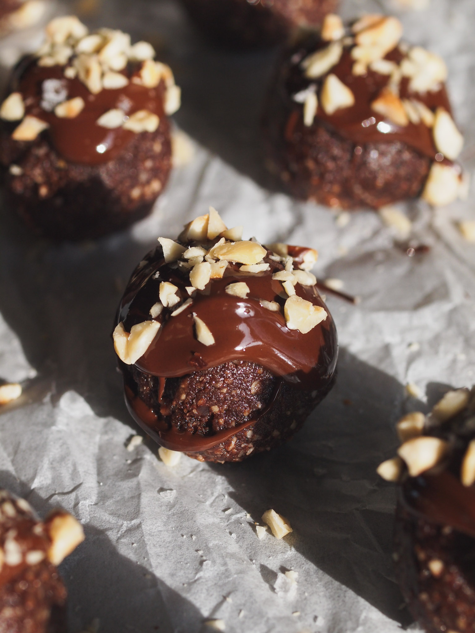 Healthy Vegan Copycat Ferrero Rocher