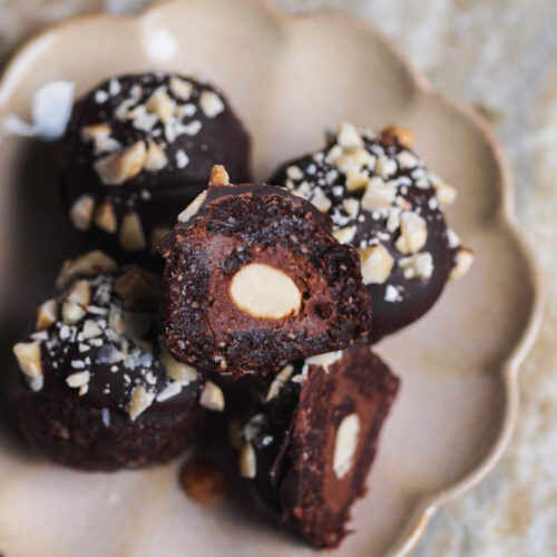 Healthy Vegan Copycat Ferrero Rocher