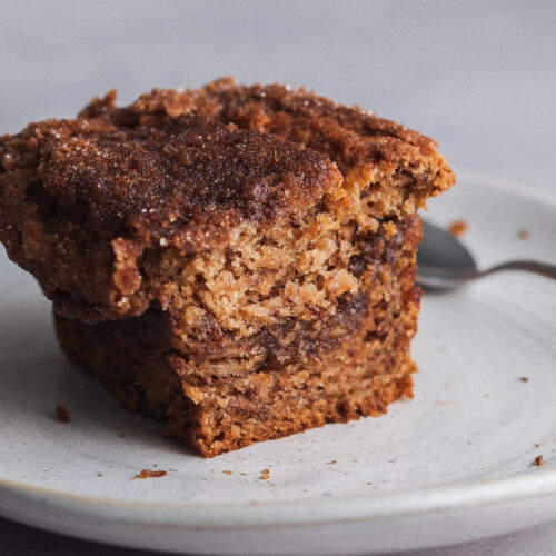 Mini Cinnamon Coffee Cake Vegan Banana Bread