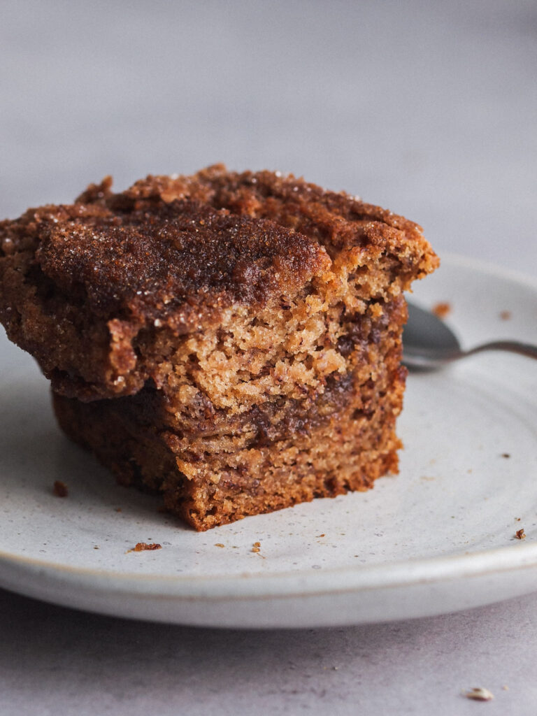 Mini Cinnamon Coffee Cake Vegan Banana Bread