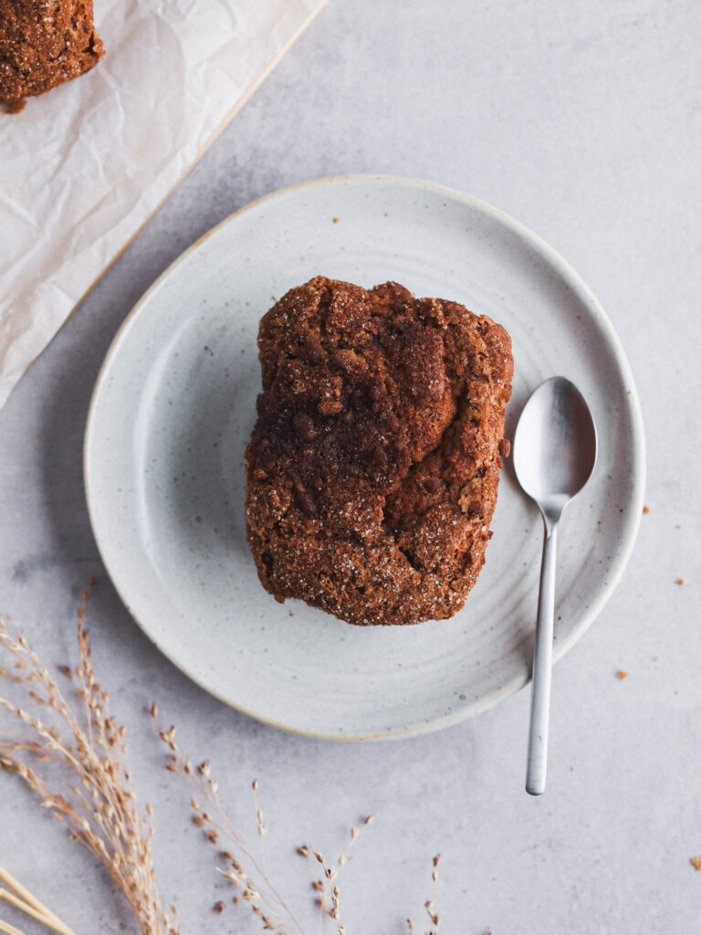 Mini Cinnamon Coffee Cake Vegan Banana Bread