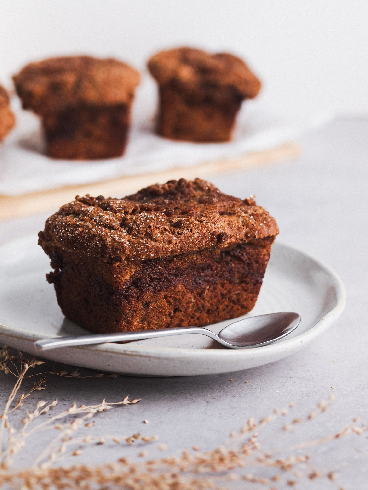 Mini Cinnamon Coffee Cake Vegan Banana Bread