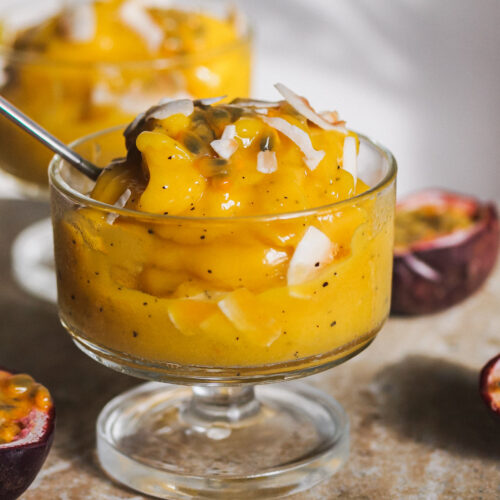 Healthy Tropical Sunshine Sorbet