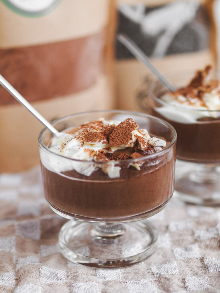 Healthy Chocolate Coconut Chia Pudding (Vegan + Gluten Free)