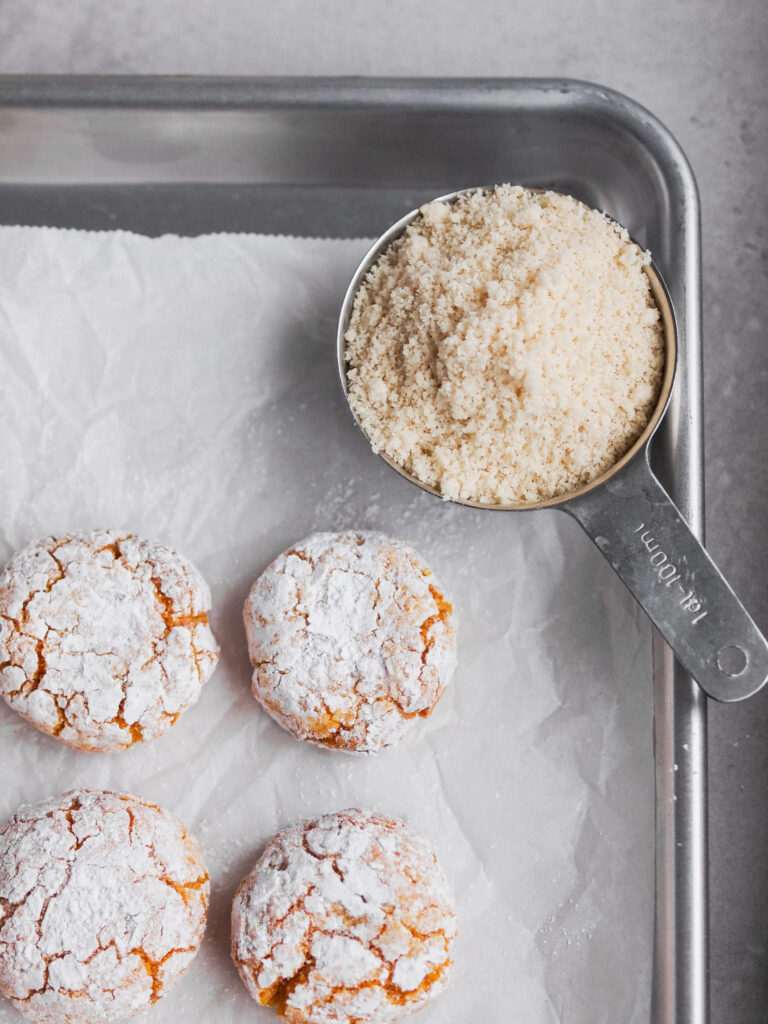 Holiday Saffron Amaretti Cookies