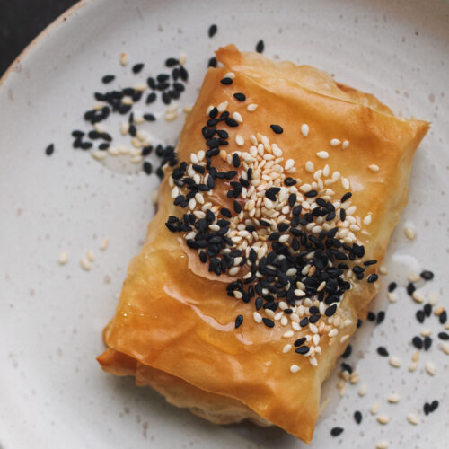 Greek Crispy Phyllo Baked Feta