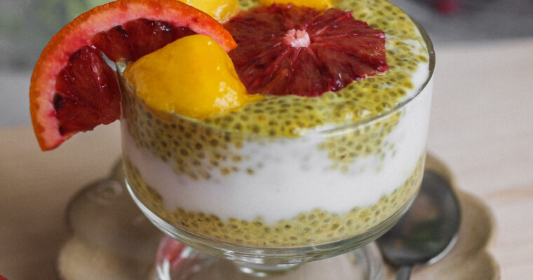 Healthy Golden Citrus Chia Pudding (Gluten Free and Vegan)