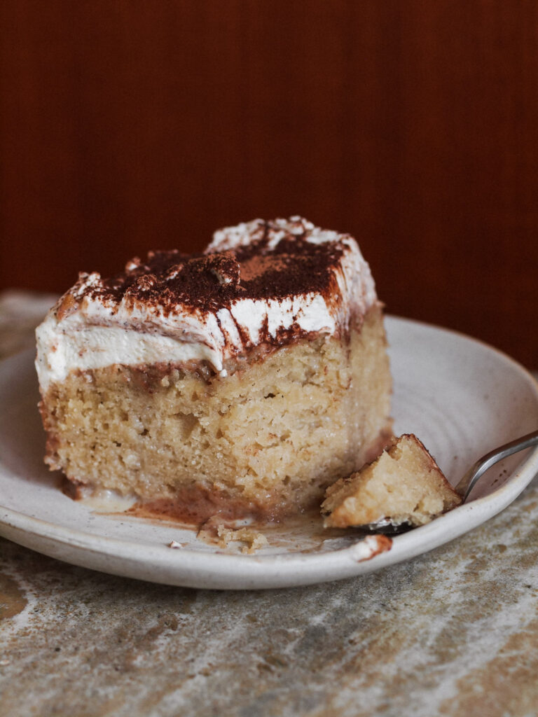 Tiramisu Tres Leches Cake