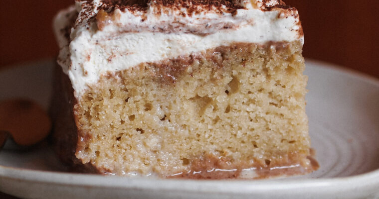 Tiramisu Tres Leches Cake (Vegan + Easy to make)